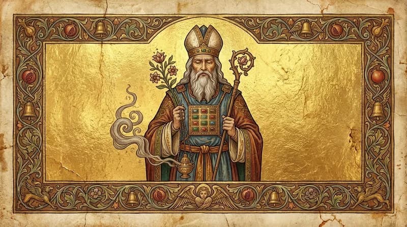 Ilustração do personagem bíblico Aarão