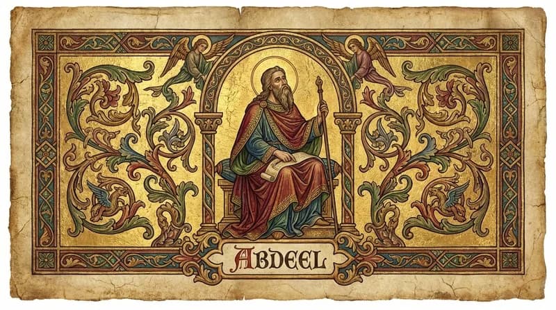 Ilustração do personagem bíblico Abdeel