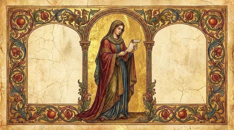 Ilustração do personagem bíblico Ada