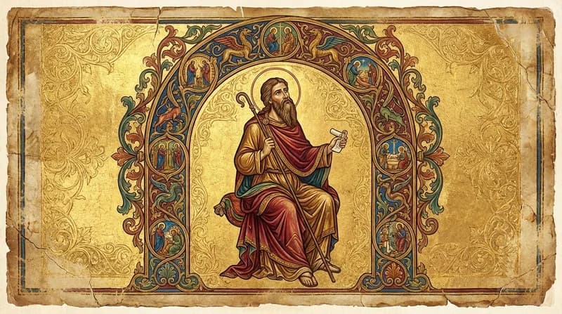 Ilustração do personagem bíblico Adaías