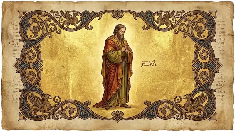 Ilustração do personagem bíblico Alvã