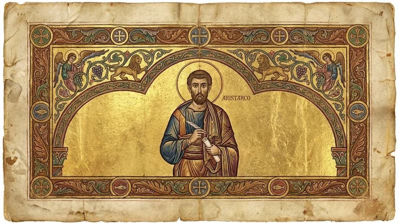 Ilustração do personagem bíblico Aristarco
