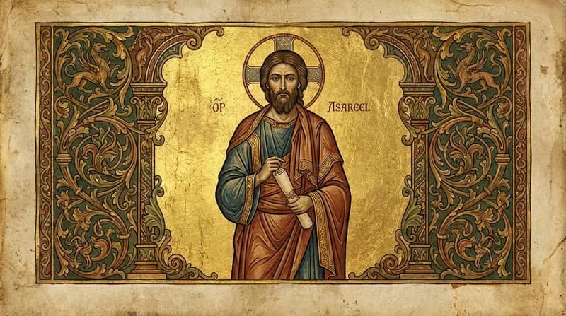 Ilustração do personagem bíblico Asareel
