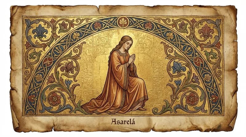 Ilustração do personagem bíblico Asarelá