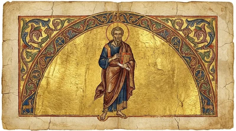 Ilustração do personagem bíblico Bartolomeu