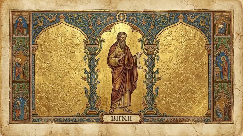 Ilustração do personagem bíblico Binui