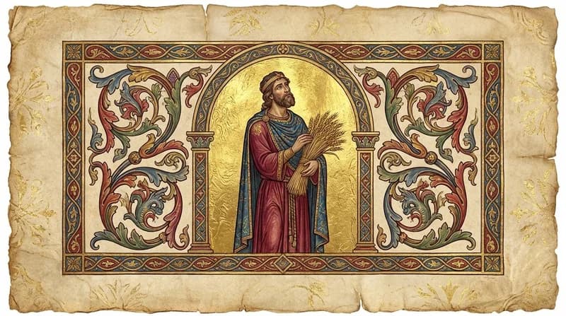 Ilustração do personagem bíblico Boaz