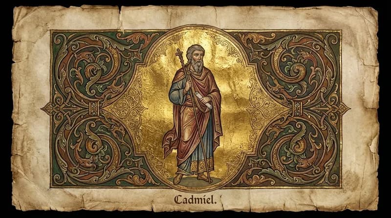 Ilustração do personagem bíblico Cadmiel