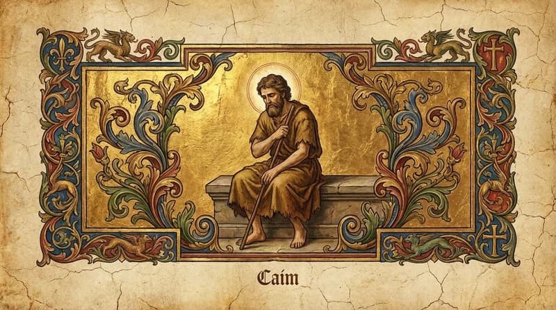 Ilustração do personagem bíblico Caim