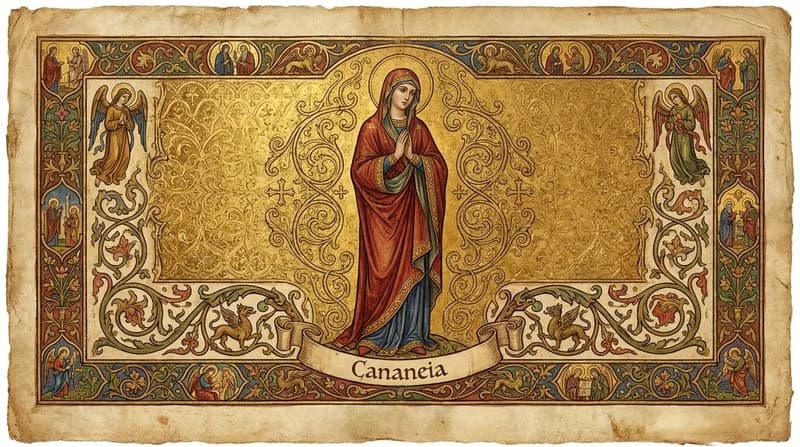 Ilustração do personagem bíblico Cananeia