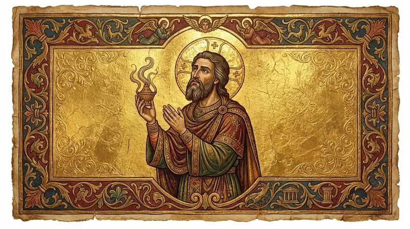 Ilustração do personagem bíblico Coré