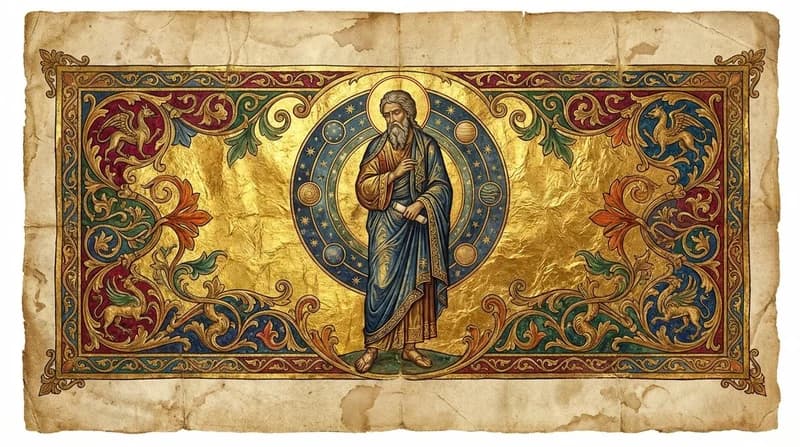 Ilustração do personagem bíblico Cósmicas