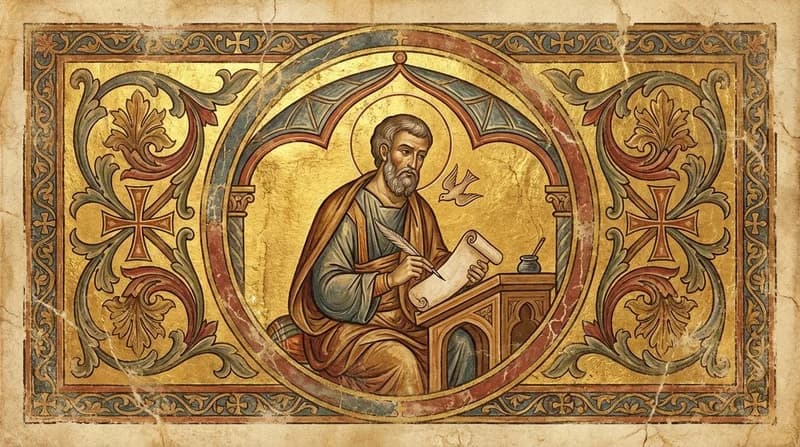 Ilustração do personagem bíblico Crescêncio