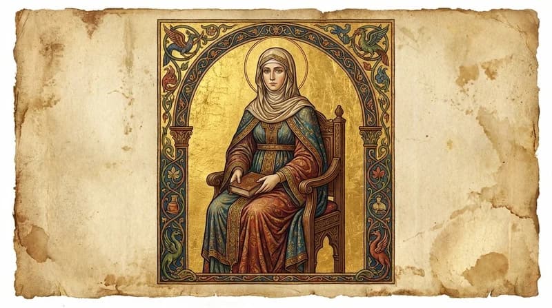 Ilustração do personagem bíblico Elisabete