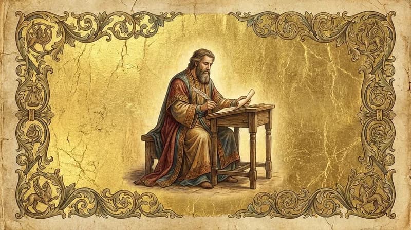 Ilustração do personagem bíblico Esdras