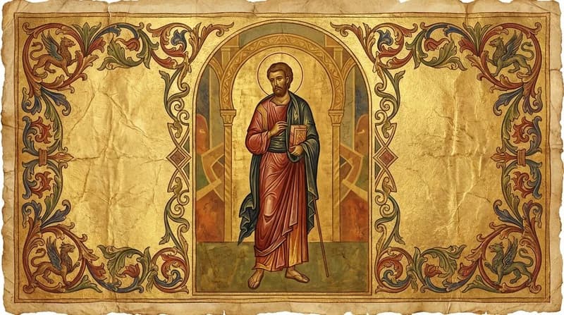 Ilustração do personagem bíblico Estêvão