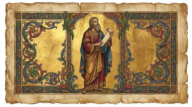 Ilustração do personagem bíblico Ezbom