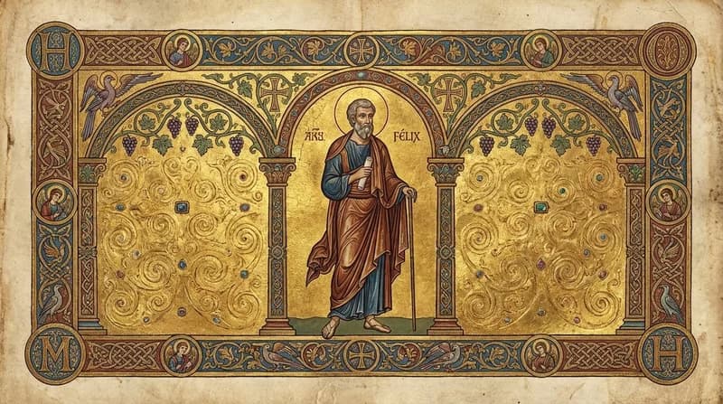 Ilustração do personagem bíblico Félix