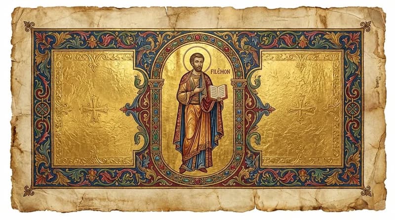 Ilustração do personagem bíblico Filêmon