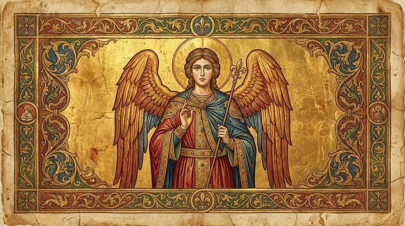 Ilustração do personagem bíblico Gabriel