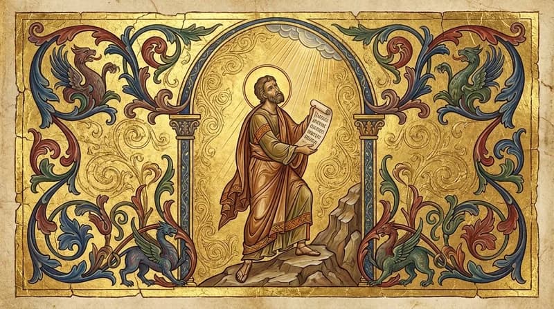 Ilustração do personagem bíblico Habacuque