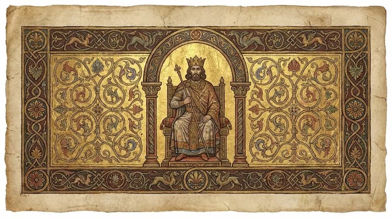 Ilustração do personagem bíblico Hirão