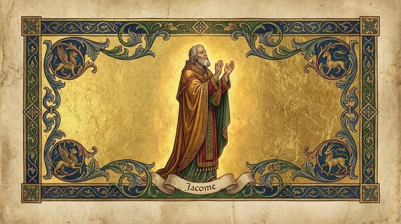 Ilustração do personagem bíblico Jacome