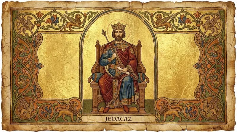 Ilustração do personagem bíblico Jeoacaz
