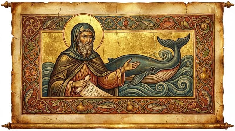 Ilustração do personagem bíblico Jonas