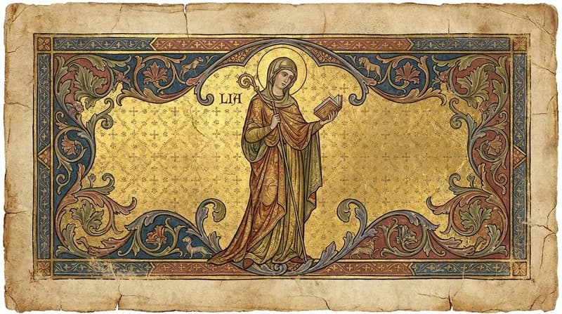 Ilustração do personagem bíblico Lia