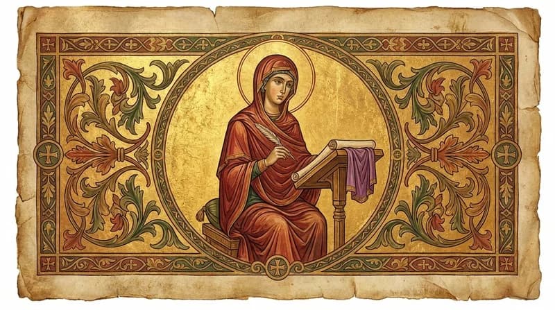 Ilustração do personagem bíblico Lídia