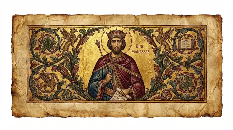 Ilustração do personagem bíblico Manassés