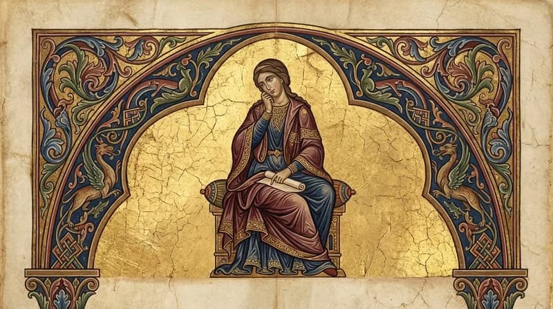 Ilustração do personagem bíblico Manuela