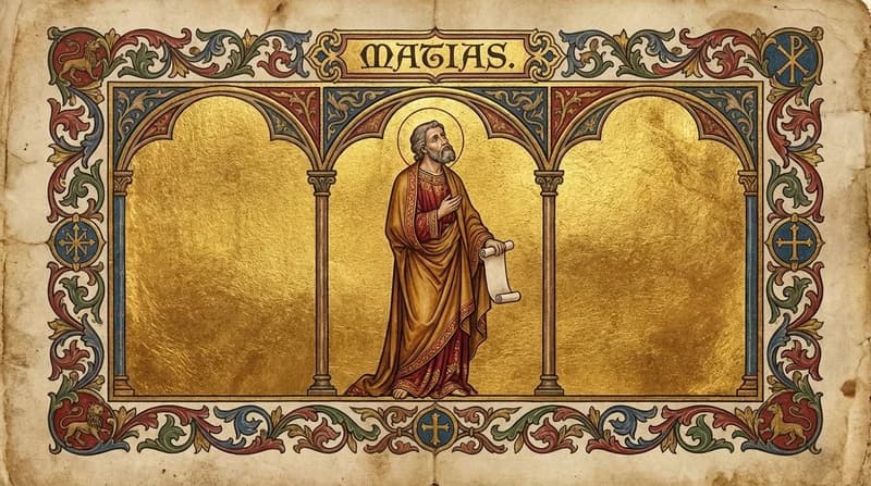 Ilustração do personagem bíblico Matias