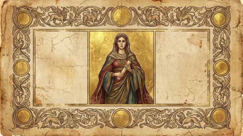 Ilustração do personagem bíblico Micaela