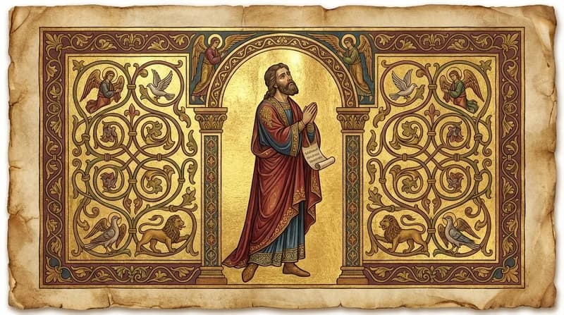 Ilustração do personagem bíblico Misael