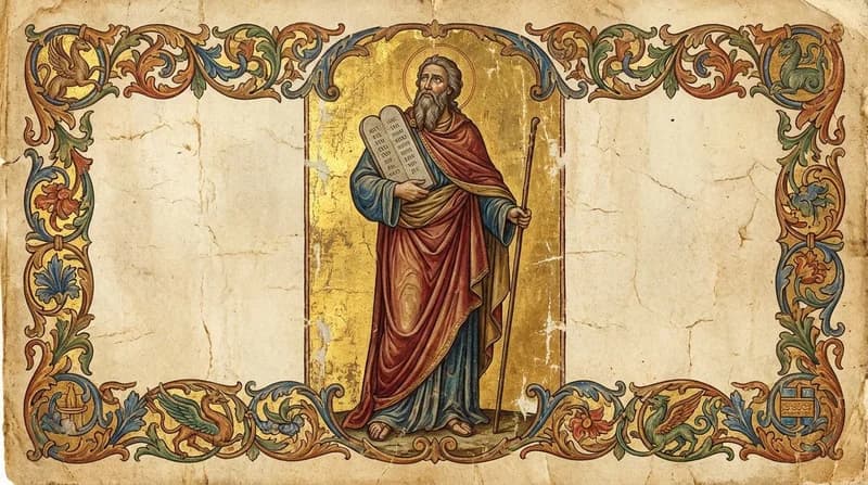 Ilustração do personagem bíblico Moisés