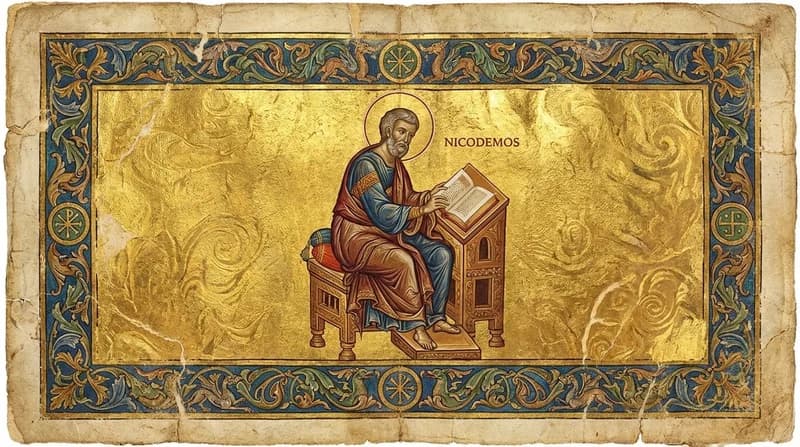 Ilustração do personagem bíblico Nicodemos