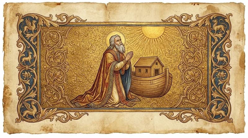 Ilustração do personagem bíblico Noé