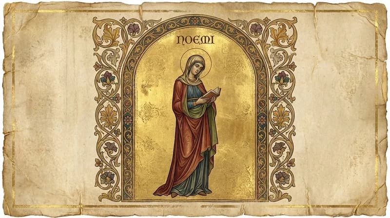 Ilustração do personagem bíblico Noemi