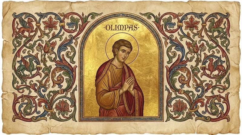 Ilustração do personagem bíblico Olimpas