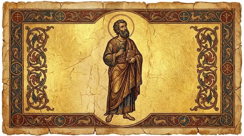 Ilustração do personagem bíblico Pedro