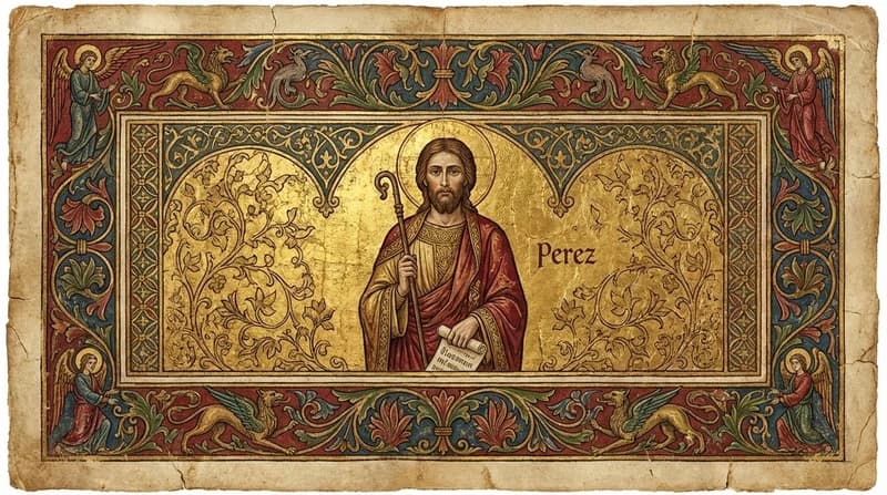 Ilustração do personagem bíblico Perez