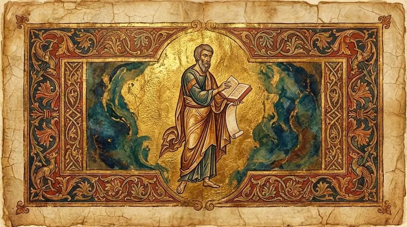 Ilustração do personagem bíblico Prócoro