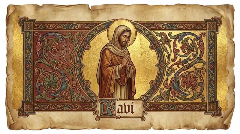 Ilustração do personagem bíblico Ravi