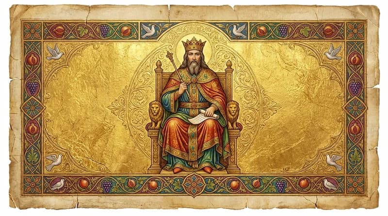 Ilustração do personagem bíblico Salomão