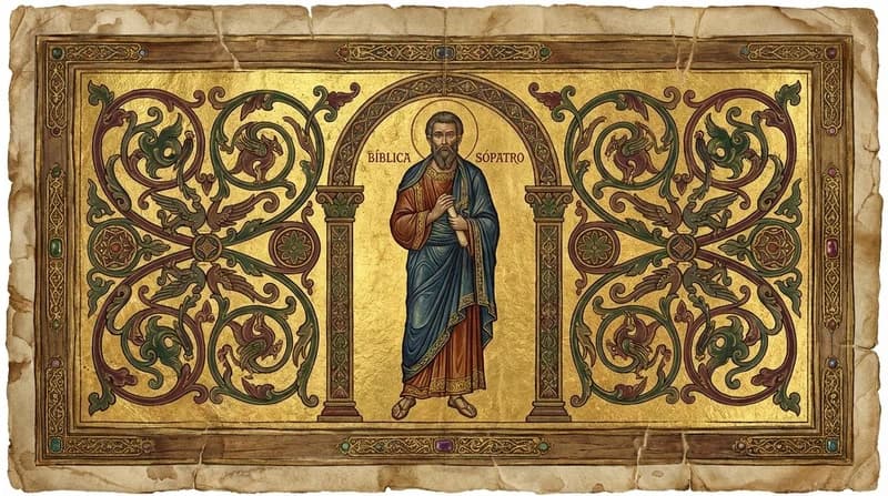 Ilustração do personagem bíblico Sópatro