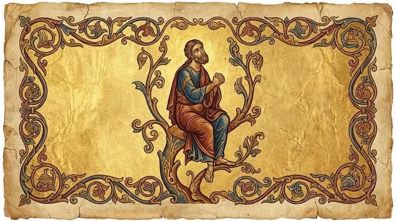 Ilustração do personagem bíblico Zaqueu