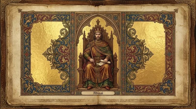 Ilustração do personagem bíblico Abisai - Dicionário Bíblico GoBíblia Ilustração do personagem bíblico Abisai