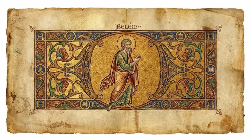 Ilustração do personagem bíblico Belém - Personagens Bíblicos GoBíblia Ilustração do personagem bíblico Belém